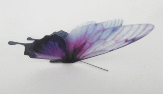 nursery glittery handmade purple and pink butterflies