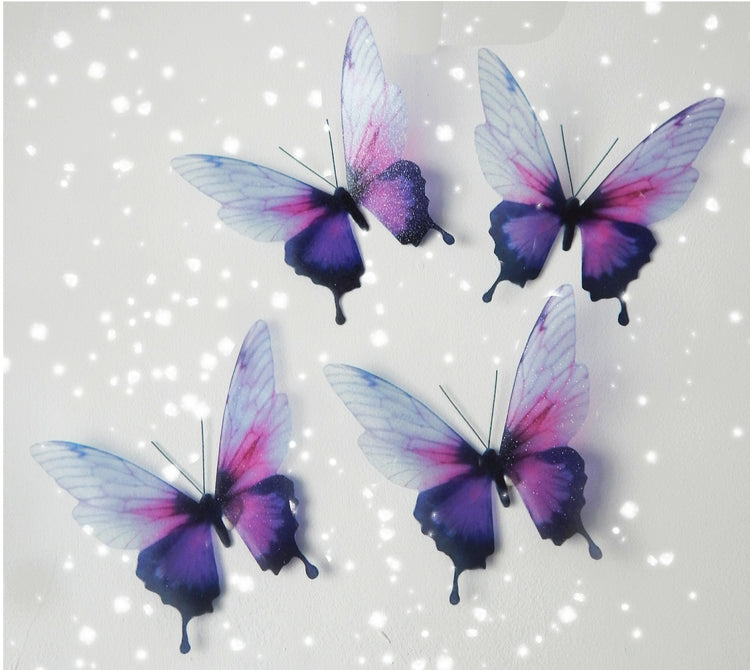 Sparkle Girls bedroom purple and pink butterflies