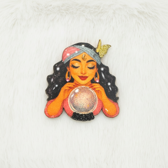 Fortune teller brooch 