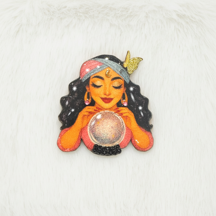 Fortune teller brooch 