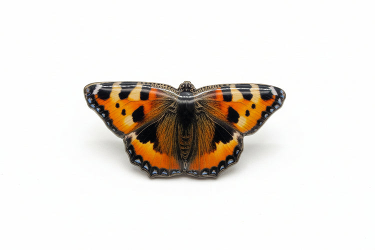 handmade Tortoiseshell stud butterfly earrings
