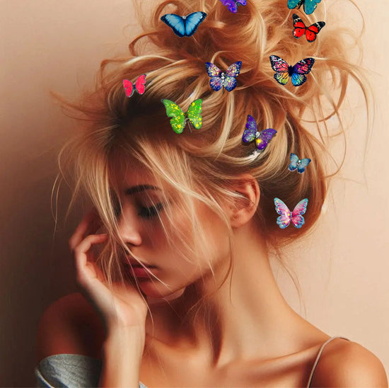 Butterfly Bobby Pins. Hair Clips, Insect Hair Accessories, Bobby pins Festival hair. Wedding hair