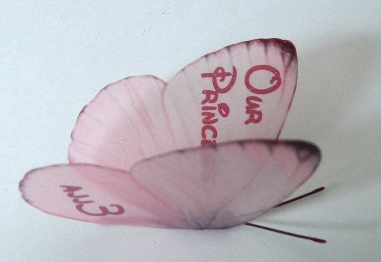 personalised pink butterfly for nursery