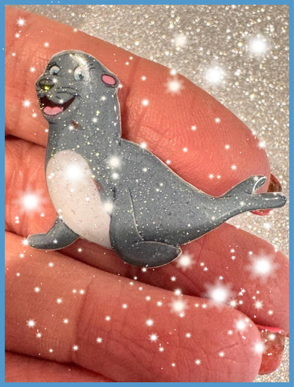 Seal recycled handmade pins