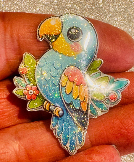 Cute Parrot Bird Pin 