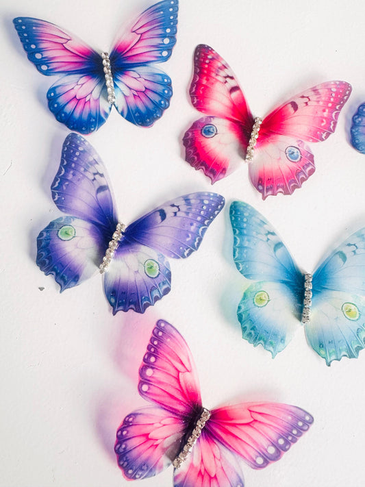 beautiful butterflies artificial girl's bedroom wall decor