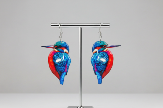 Kingfisher handmade glossy earrings