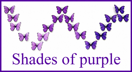 lilac  OMBRE  SHADES handmade BUTTERFLIES