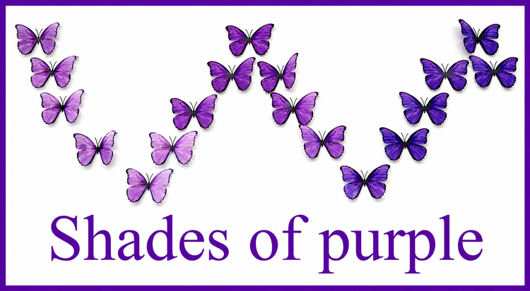 lilac  OMBRE  SHADES handmade BUTTERFLIES