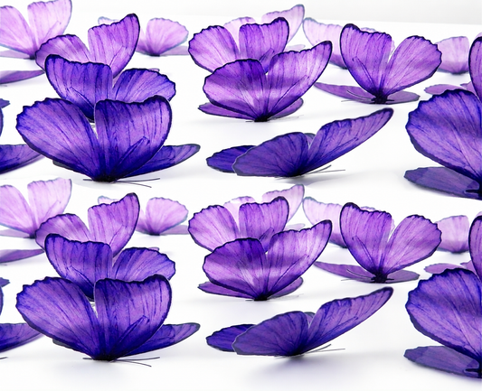 lilac handmade BUTTERFLIES