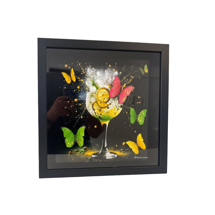 gin and tonic 3d framed picture