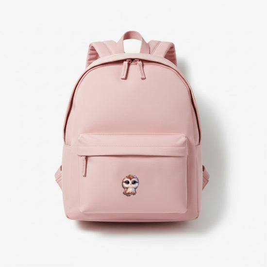pink cute Owl enamel pin for school bag