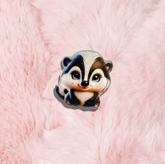 Panda enamel Pin. Handmade from tin cans, amazingly unique. Panda pin brooch-lapel-badge