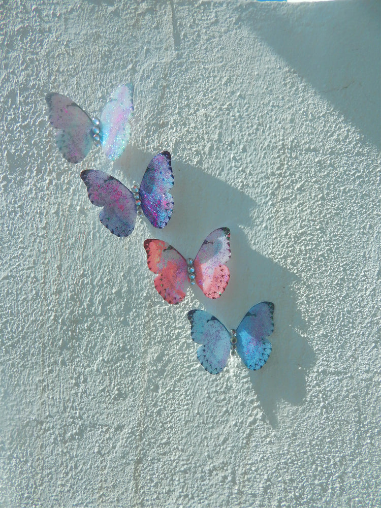 pastel wedding resin outdoor butterflies