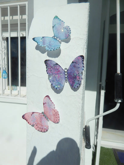 pastel wedding resin outdoor butterflies fade resistant