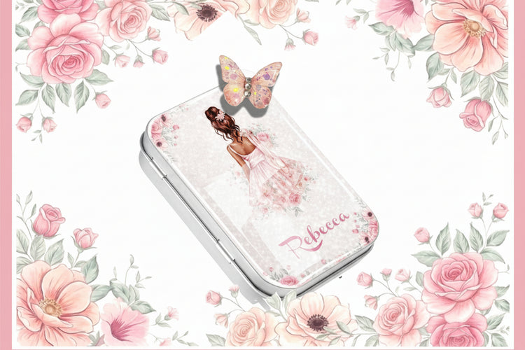 small personalised  ballet dancer girls's tin with name