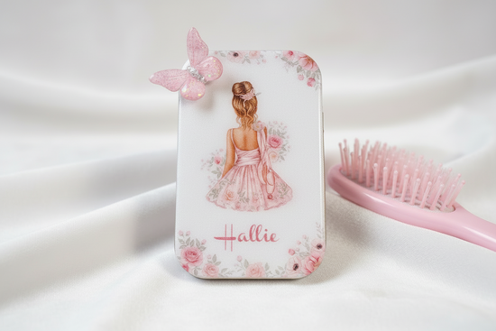 personalised Ballerina Hair Bun Kit: Dance Hair Accessories Tin
