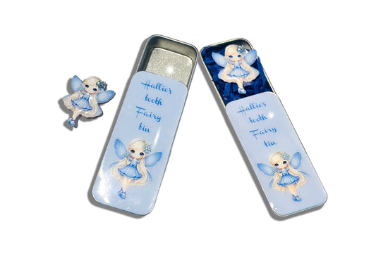 Personalised Tooth Fairy Tin / with option of pretty magnet