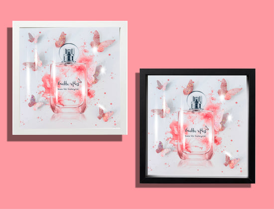 Modern Pink Perfume Bottle Art