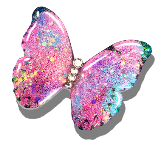 pretty pink outdoor garden butterflies handmade
