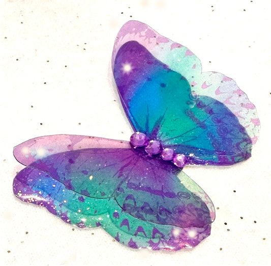 pink and lilac pretty butterfly