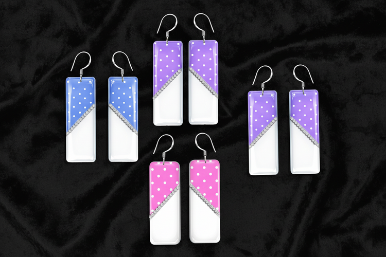 polka dot earrings