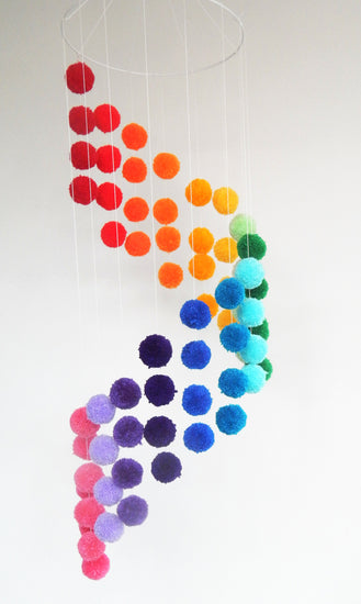 pom pom baby's bedroom mobile