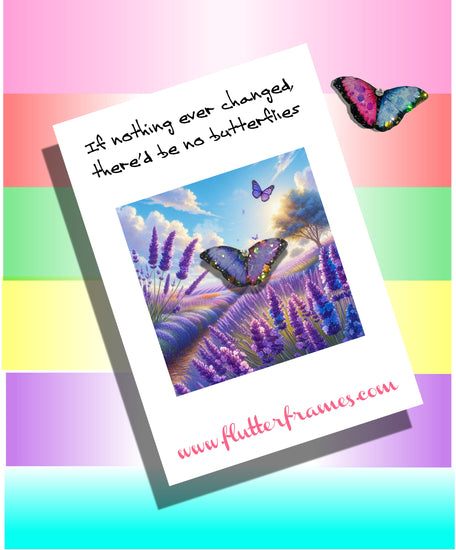 handmade positivity mental health butterfly pin for friend