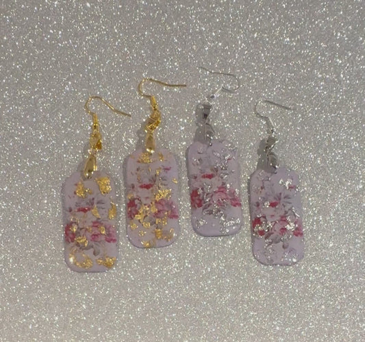 Vintage tin Earrings,Recycled tin can Earrings,Tin anniversary gift,Unique earrings  jewellery, hand crafted from soda cans