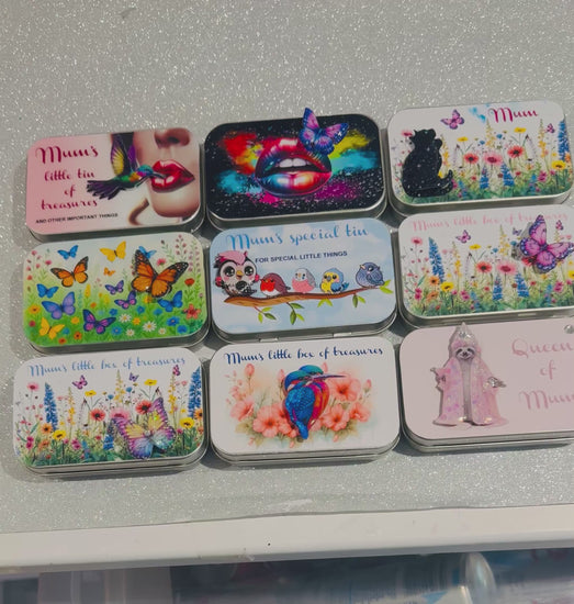  personalised small tins with unique magnets