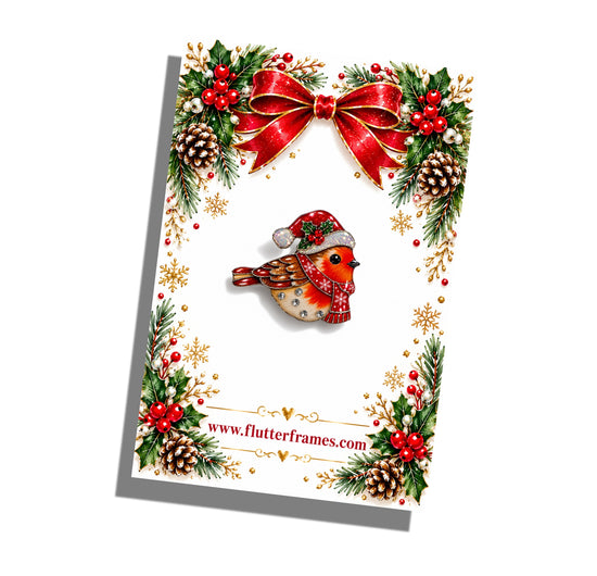 handmade robin, recycled jewellery, tin can jewellery,