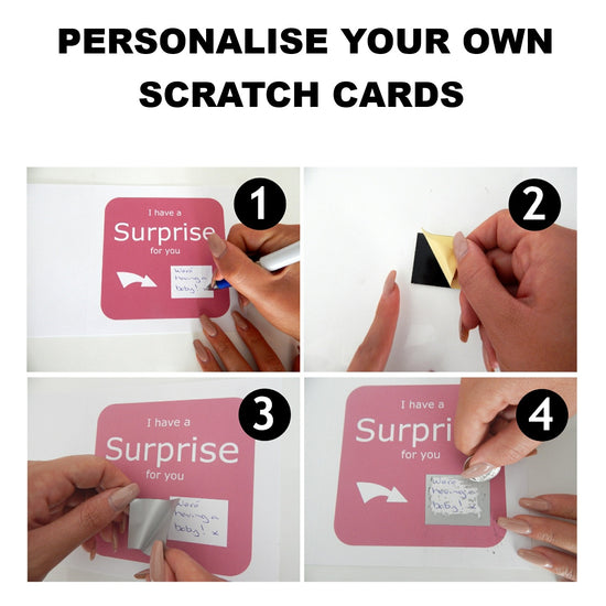 personalize scratch cards. Greeting cards