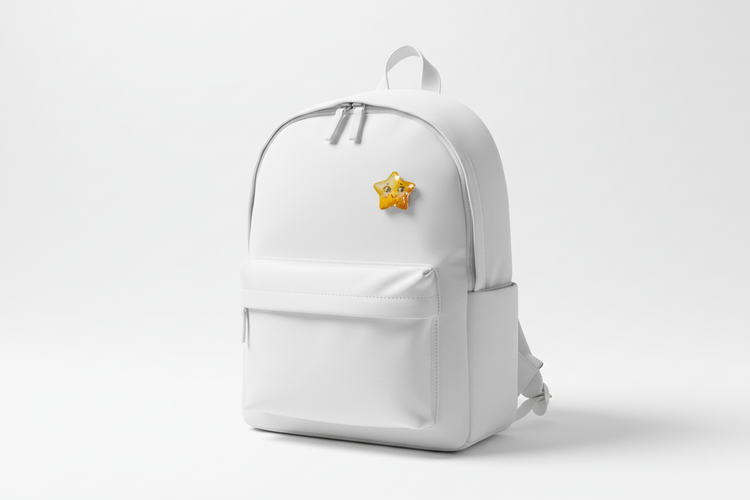 good luck star enamel pin