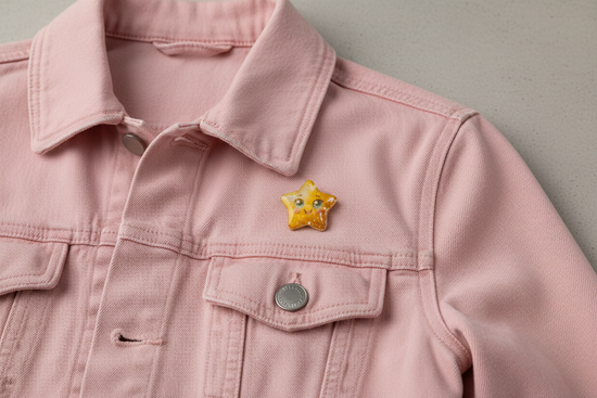 Lucky Star Pin Badge, Good Luck Token, You Got This, Friendship Gift. Inspirational Gift