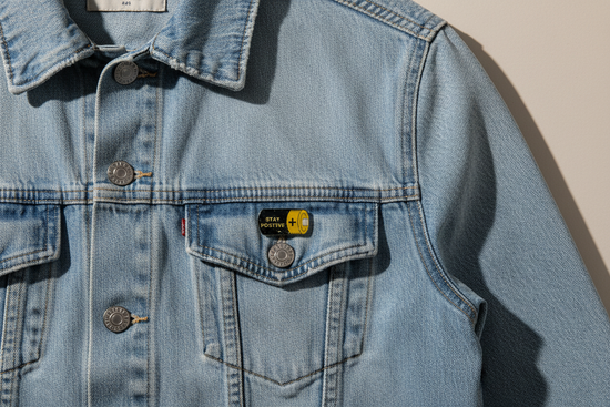 Positivity Battery Enamel Pin - Stay positive - Sending you a bit of positivity.  