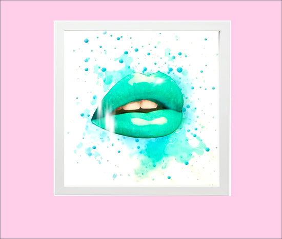 *The Kiss*shiny glitter picture. Unique to flutterframes