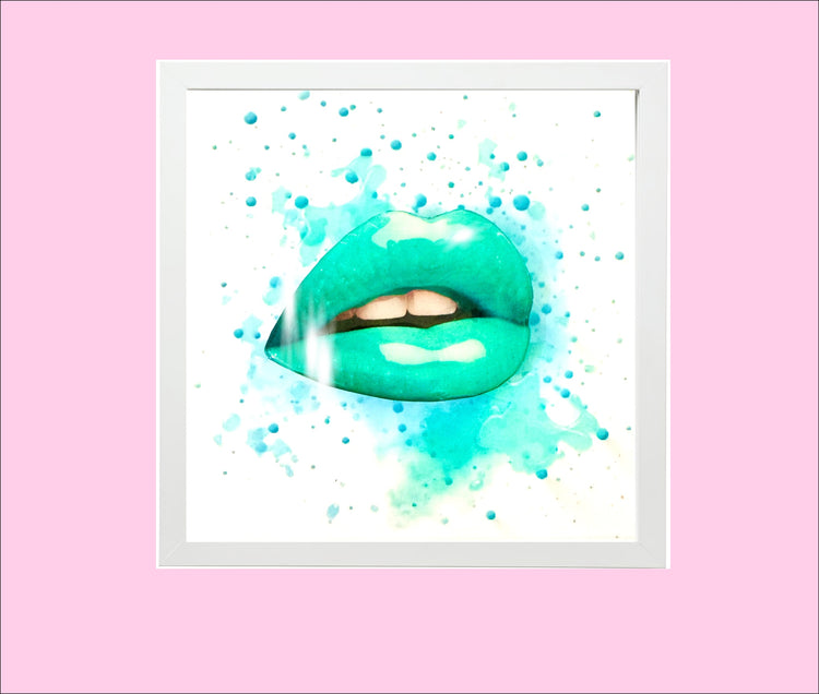 *The Kiss*shiny glitter picture. Unique to flutterframes