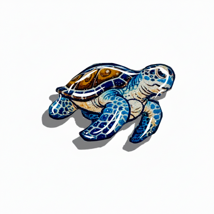 turtle handmade enamel pin brooch