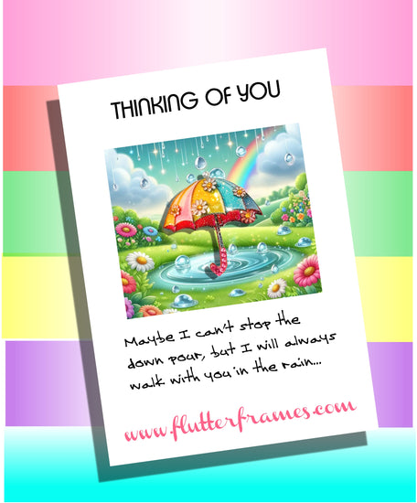 sympathy pocket hug. In the rain