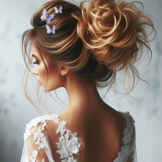 wedding hair butterflies