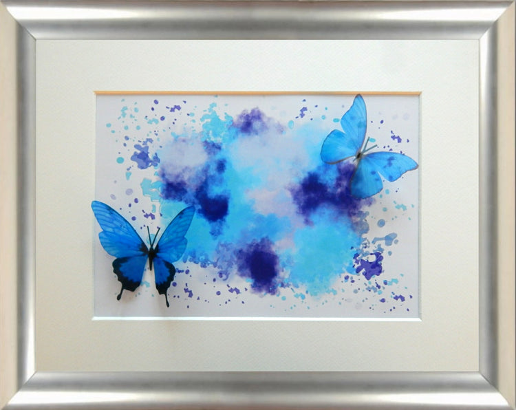 blue butterfly by flutterframes