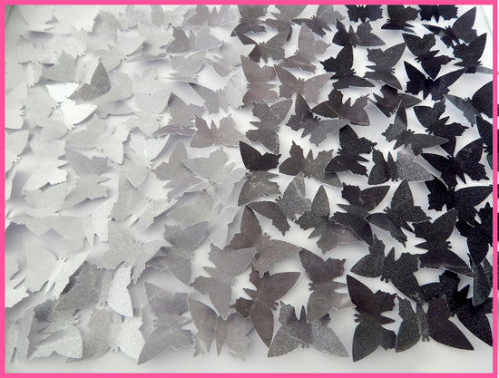 Grey butterfly wall art