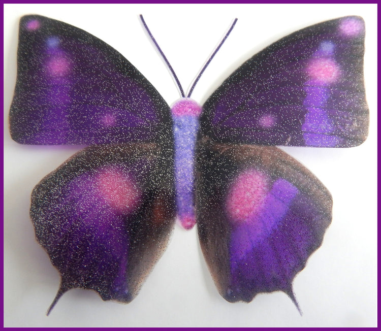 Designer hand crafted purple butterflies