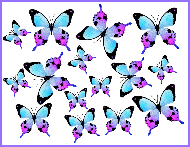 Mariposa natural butterfly sticker