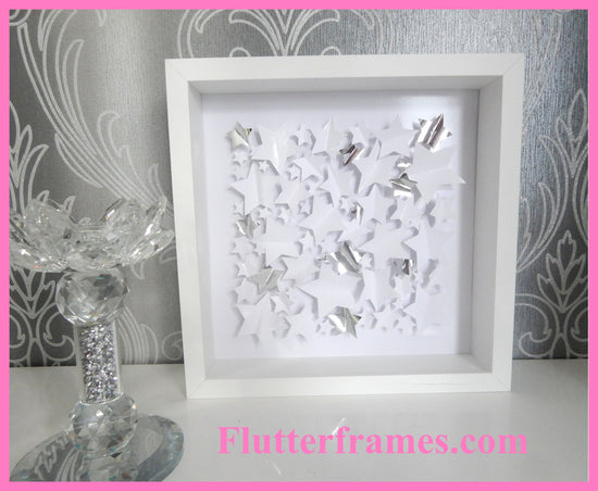 white Stars 3d framed picture not in the high street