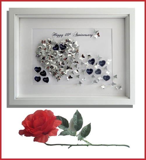 30th wedding anniversary gift with butterflies