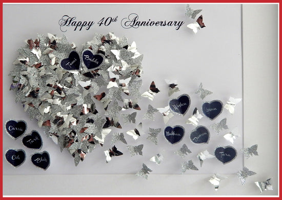 5th wedding anniversary gift with butterflies