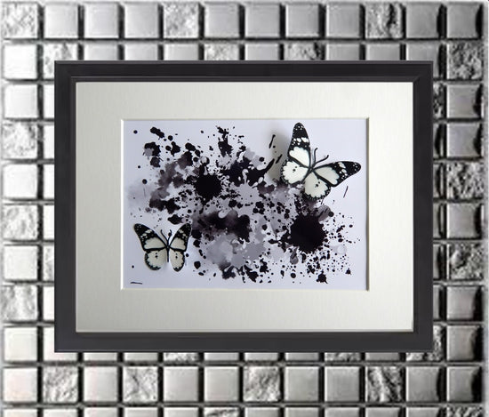 Black and white butterflies by flutterframes