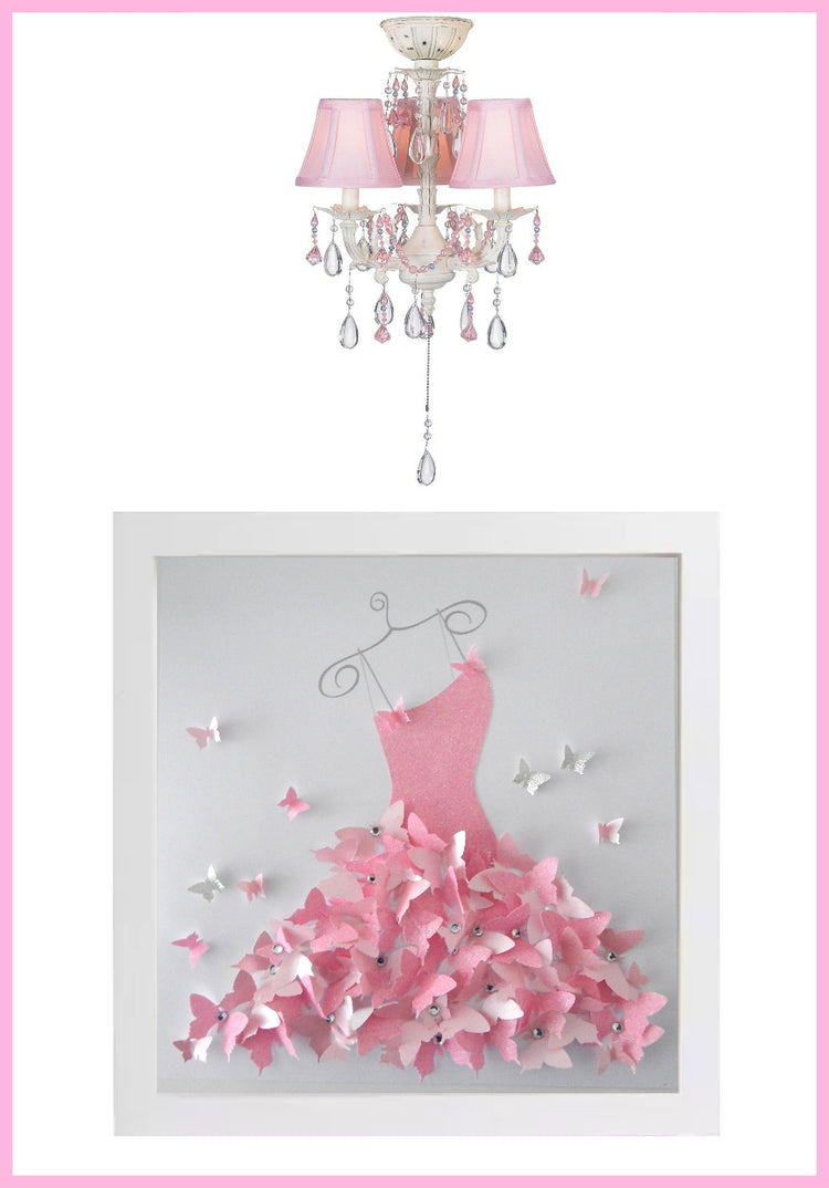 Pink Cinderella nursery 3d picture