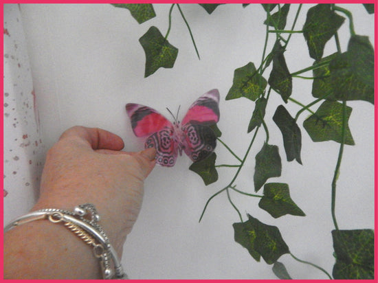 Exotic pink butterfly